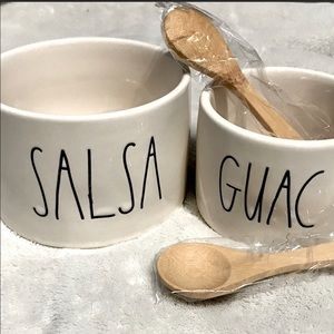 Rae Dunn salsa and guac brand new in box w/ spoons